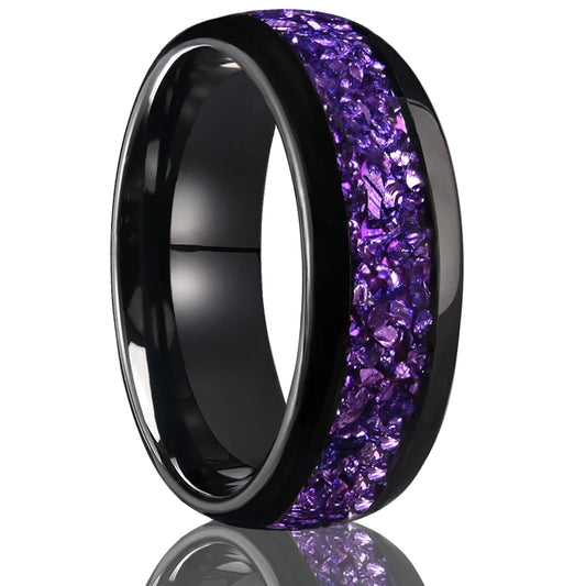 Amethyst Tungsten Ring